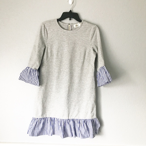 Eliza J Dresses & Skirts - Eliza J Flounce Hem Sweatshirt Dress SZ 8P Eliza J Dresses & Skirts - Eliza J Flounce Hem Sweatshirt Dress SZ 8P